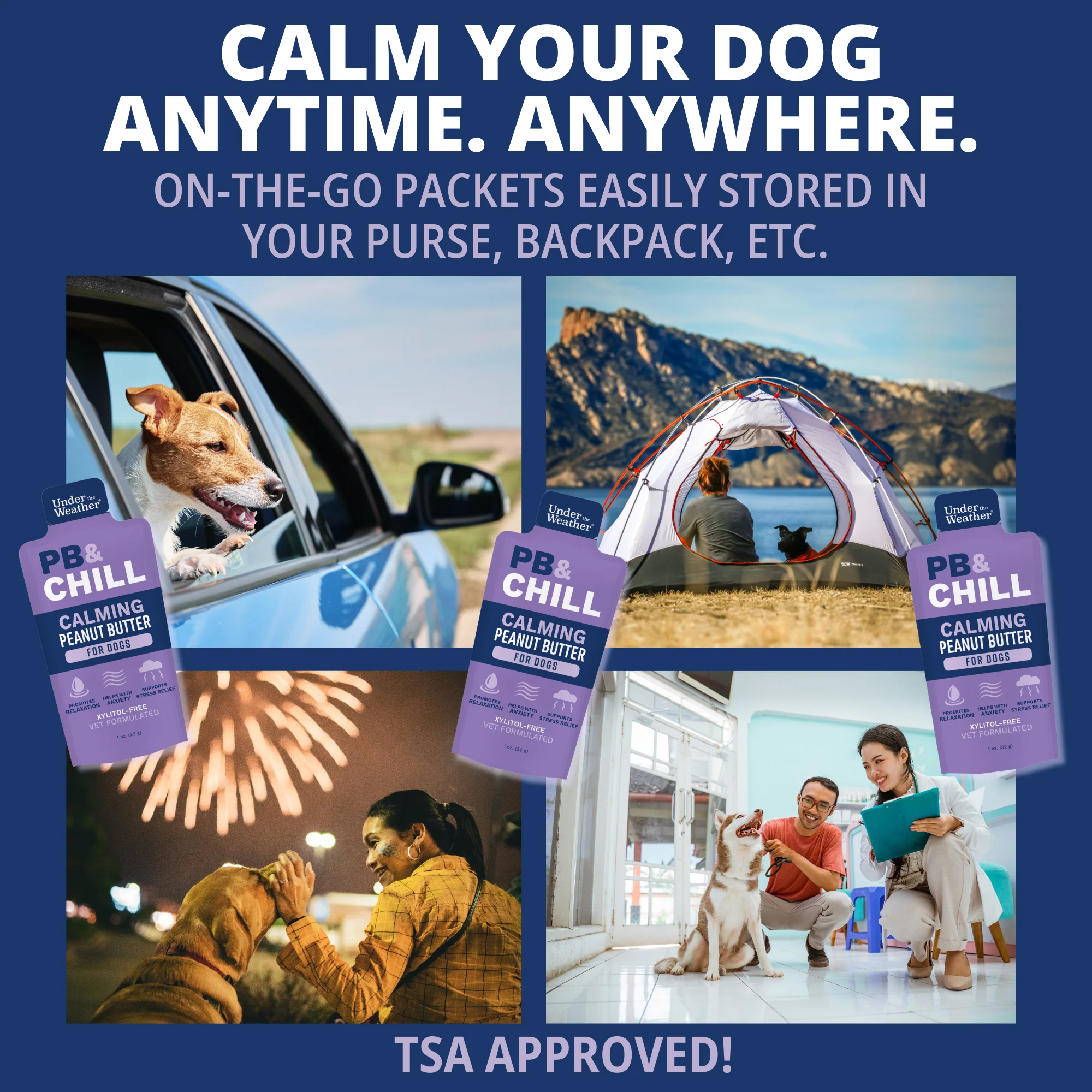PB&CHILL® Calming Peanut Butter For Dogs - 6 Packets - Image 6